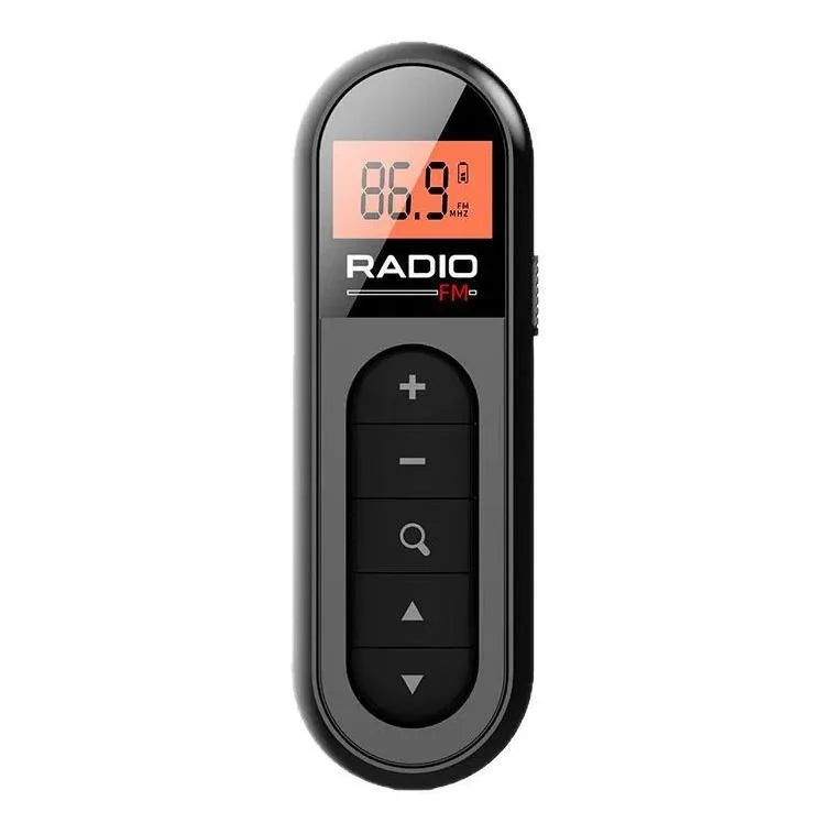 Mini FM-radio med 30 stationsminnen och USB-C