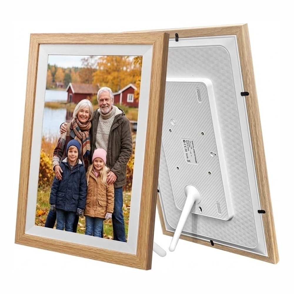 Digital fotoram med wifi och IPS-pekskärm