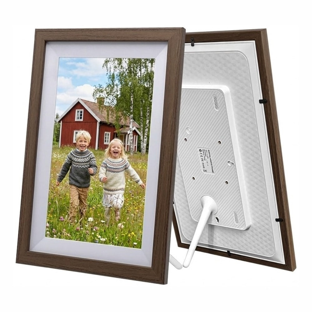 Digital fotoram med wifi och IPS-pekskärm