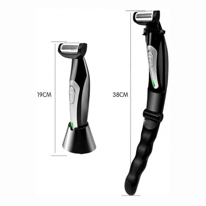 Samma trimmer i kort och förlängt utförande med angivna längder 19 och 38 cm