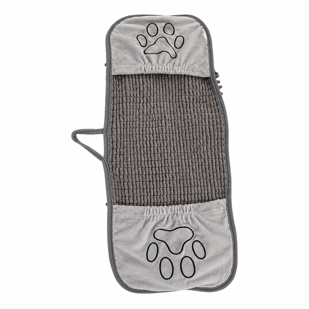Husdjurshandduk / hundhandduk – snabb torkning efter bad – chenille, mikrofiber, storlek S - sparklar.se
