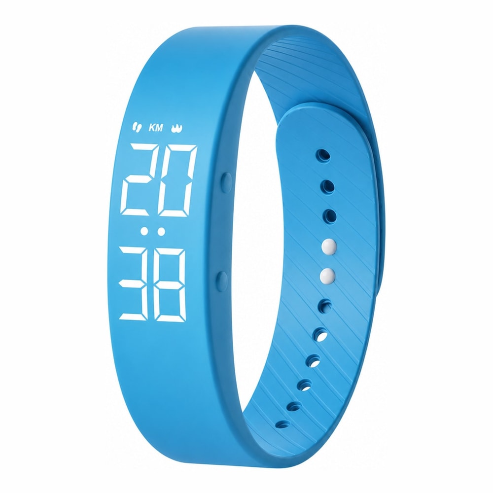 Barnklocka / digital barnklocka – tid, aktivitet, alarm – silikonarmband, USB-laddning - sparklar.se
