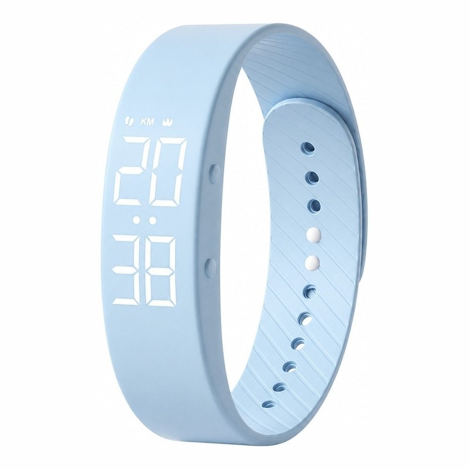 Barnklocka / digital barnklocka – tid, aktivitet, alarm – silikonarmband, USB-laddning - sparklar.se