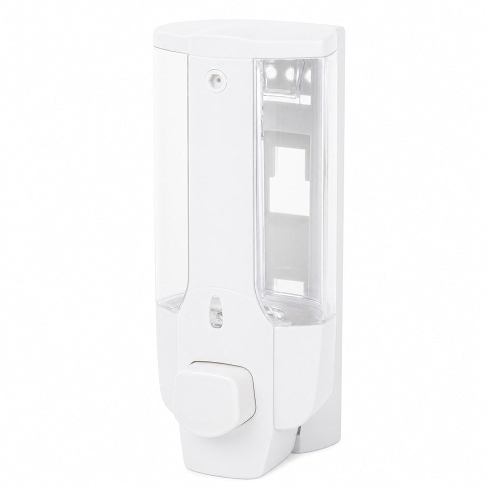 Väggmonterad tvålpump / tvåldispenser – manuell dosering vägg – ABS, 350 ml - sparklar.se