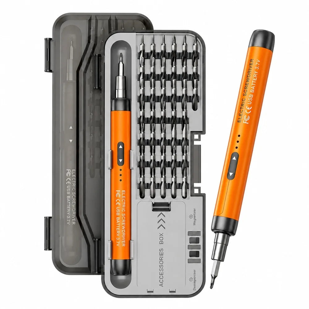 Elektrisk precisionsskruvdragare – 46-delars set med USB-C – ND-23175-9.webp - sparklar.se