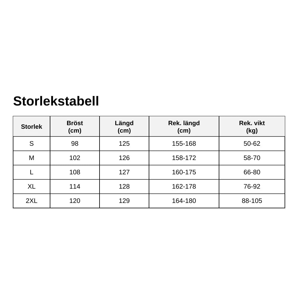 Maxiklänning dam – blommig sommarklänning med V-ringning – ND-23226-size-chart-SE (SIZE).webp - sparklar.se