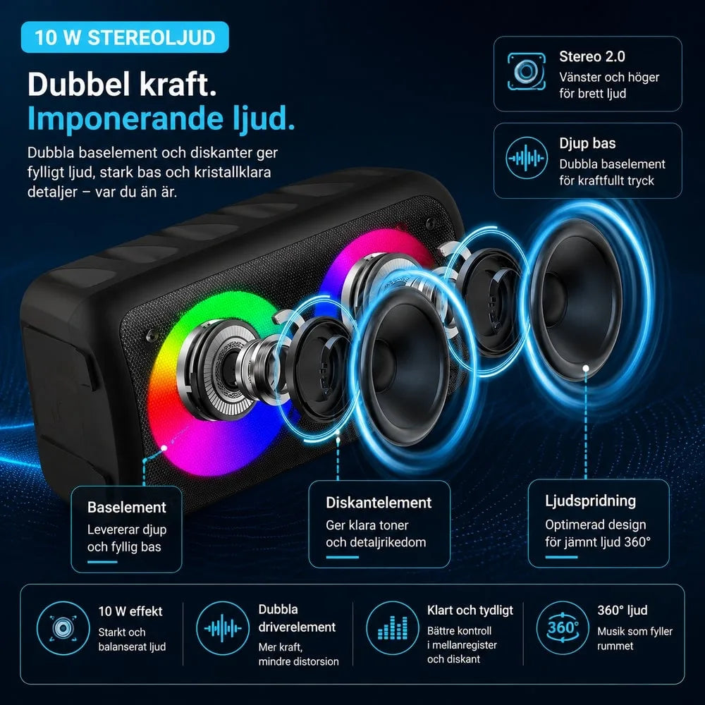 Bluetoothhögtalare 10 W – portabel högtalare med RGB-ljusring – ND-23353-7-INF.webp - sparklar.se