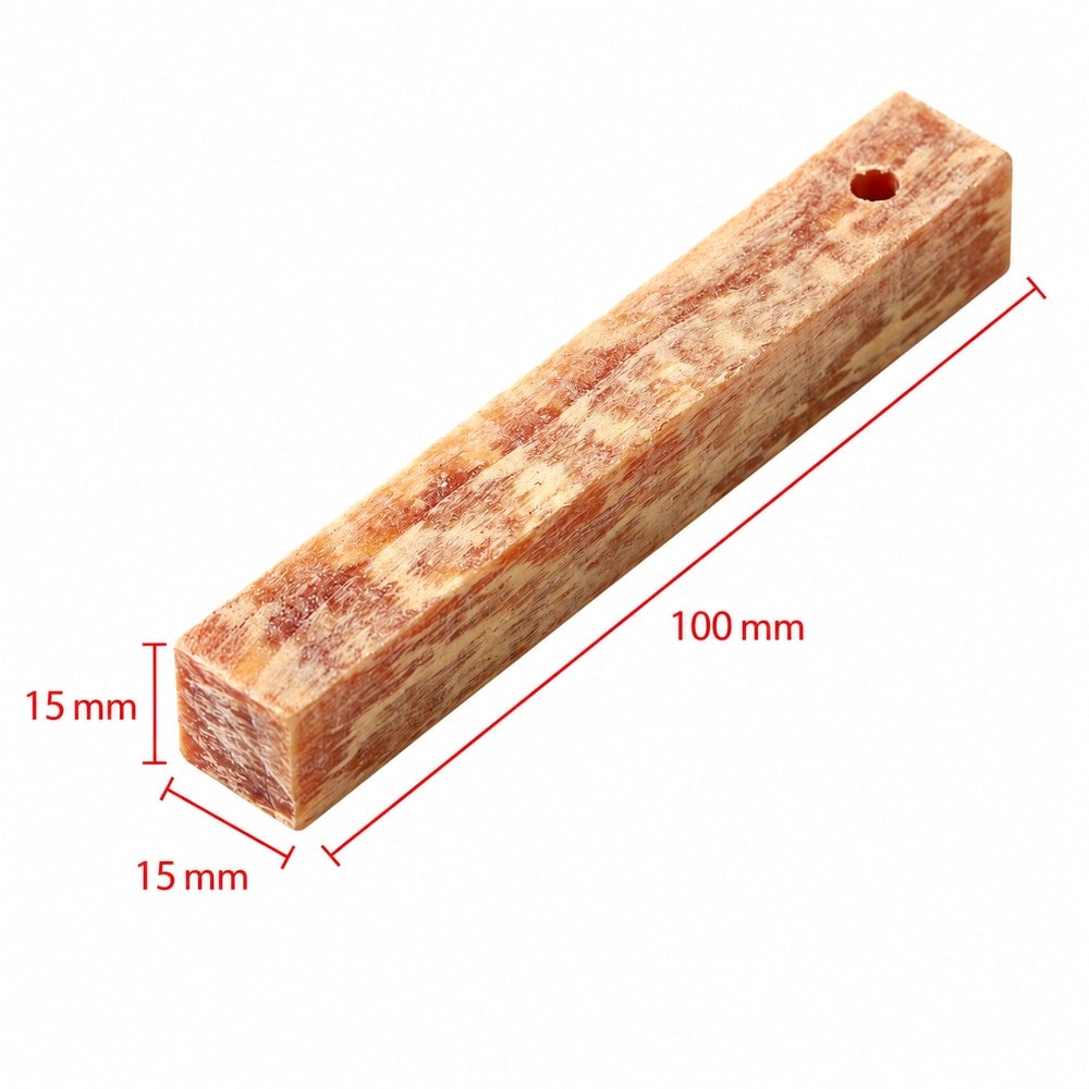 Tändvedens mått: 100 × 15 × 15 mm per sticka