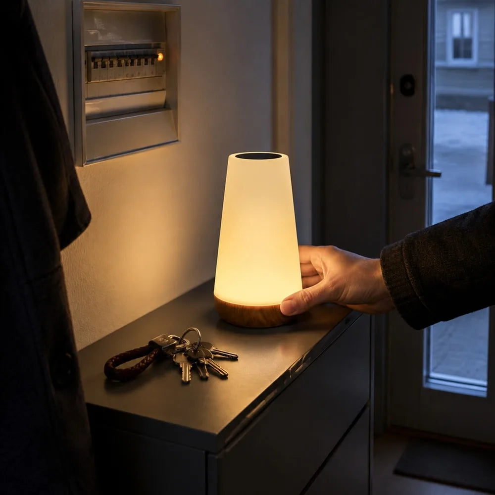 Uppladdningsbar LED-bordslampa – touch och fjärrkontroll – Sparklar