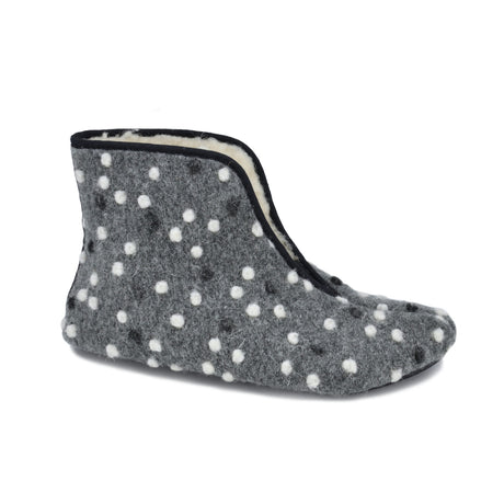 Barefoot Wool Slippers Trolla - Dots