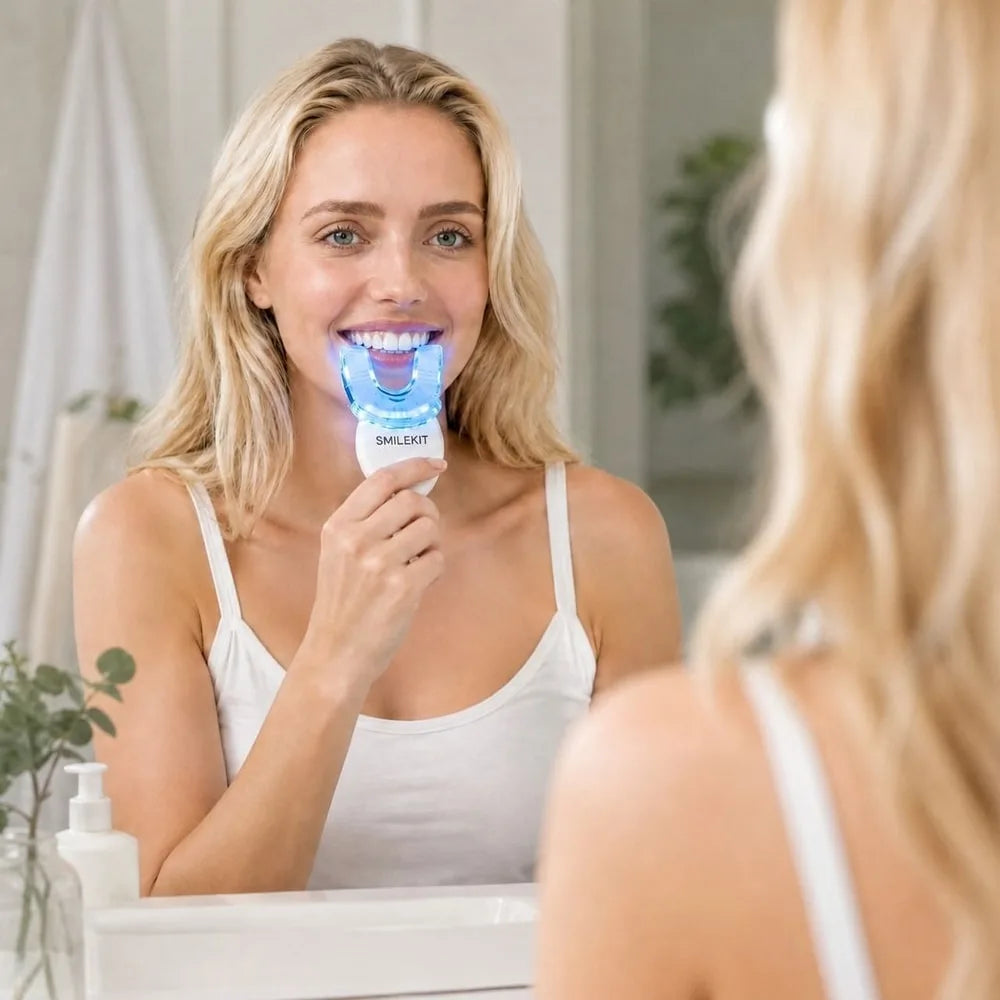 LED-tandblekningsset med gel för hemmabruk – Sparklar