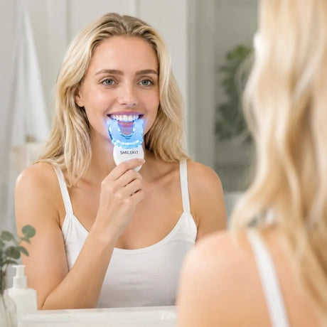 LED-tandblekningsset med gel för hemmabruk – Sparklar