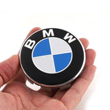 BMW Centrumkåpor 68mm Blå-vit