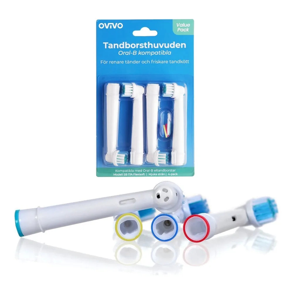 Tandborsthuvuden kompatibla med Oral-B – 8 till 64 stycken – Sparklar