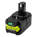 Kompatibelt ersättningsbatteri för Ryobi ONE+ 18 V sett från sidan