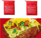Mikrovågspåse / potatispåse – snabb tillagning – polyester, 4 potatisar