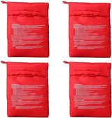 Mikrovågspåse / potatispåse – snabb tillagning – polyester, 4 potatisar