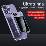 Powerbank / magnetisk laddare – trådlös och kabel – litium-polymer, PD3.0, 22,5 W