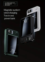 Powerbank / magnetisk laddare – trådlös och kabel – litium-polymer, PD3.0, 22,5 W