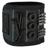 Svart magnetiskt handledsband med skruvar och bits