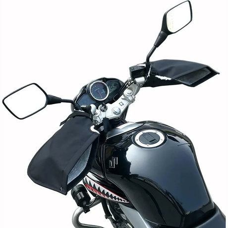Handtagsmuffar för motorcykel med fleecefoder