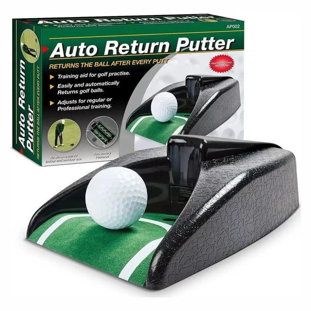 Automatisk golfbollsåterförare för puttträning