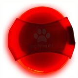 LED hundfrisbee / flygskiva hund – apportlek i mörker – uppladdningsbar, ON OFF - sparklar.se