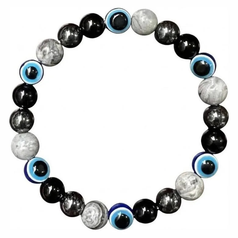 Armbandsset i natursten, 9 armband