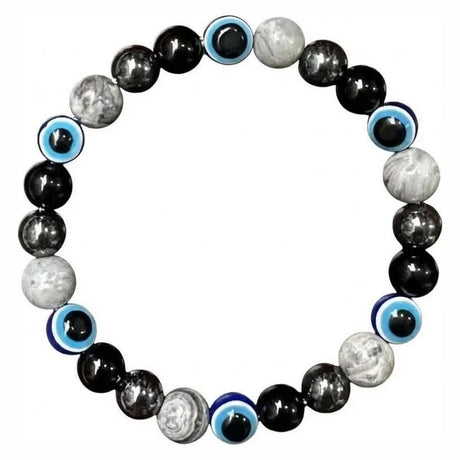 Armbandsset i natursten, 9 armband