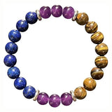 Armbandsset i natursten, 9 armband