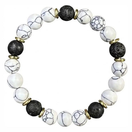 Armbandsset i natursten, 9 armband