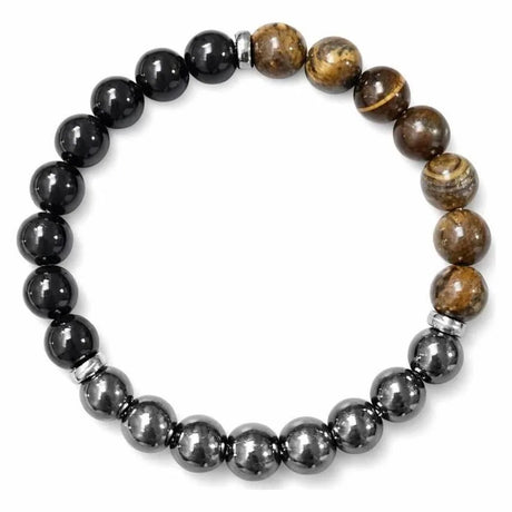 Armbandsset i natursten, 9 armband