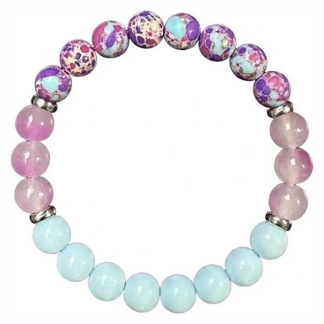 Armbandsset i natursten, 9 armband