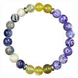 Armbandsset i natursten, 9 armband