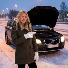 Vinterhandskar / reflexhandskar / pekskärmshandskar – utomhusbruk vinter – PU, fleecefoder - sparklar.se