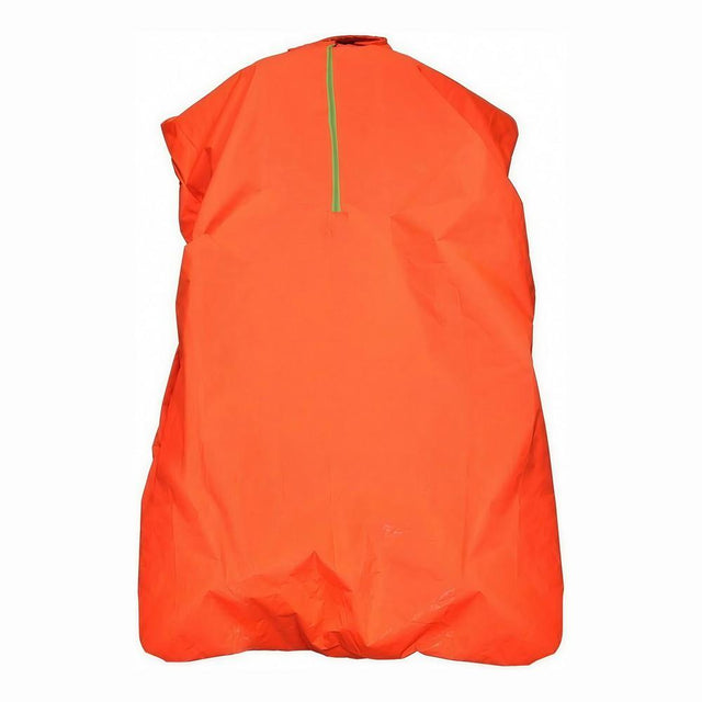 Orange bivacksäck med dragkedja