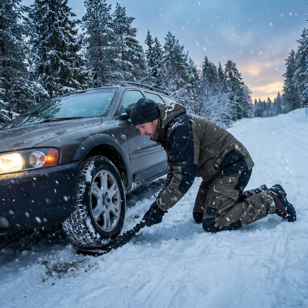 Greppmatta bil / antispinnplatta – lossdragning snö lera sand – polyeten, 1 st - sparklar.se