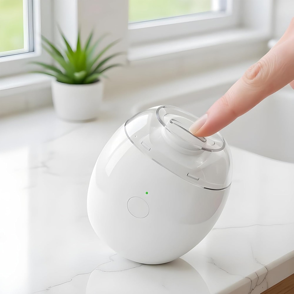 Elektrisk nagelfil baby / nageltrimmer – skonsam nagelvård hemma – 3 hastigheter, LED-ljus - sparklar.se