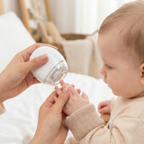 Elektrisk nagelfil baby / nageltrimmer – skonsam nagelvård hemma – 3 hastigheter, LED-ljus - sparklar.se