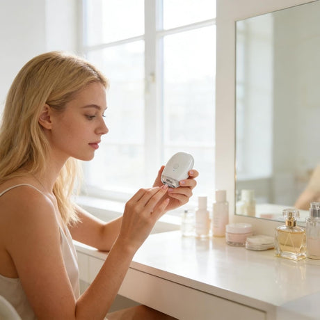Elektrisk nagelfil baby / nageltrimmer – skonsam nagelvård hemma – 3 hastigheter, LED-ljus - sparklar.se