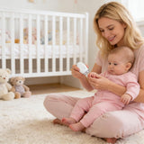 Elektrisk nagelfil baby / nageltrimmer – skonsam nagelvård hemma – 3 hastigheter, LED-ljus - sparklar.se