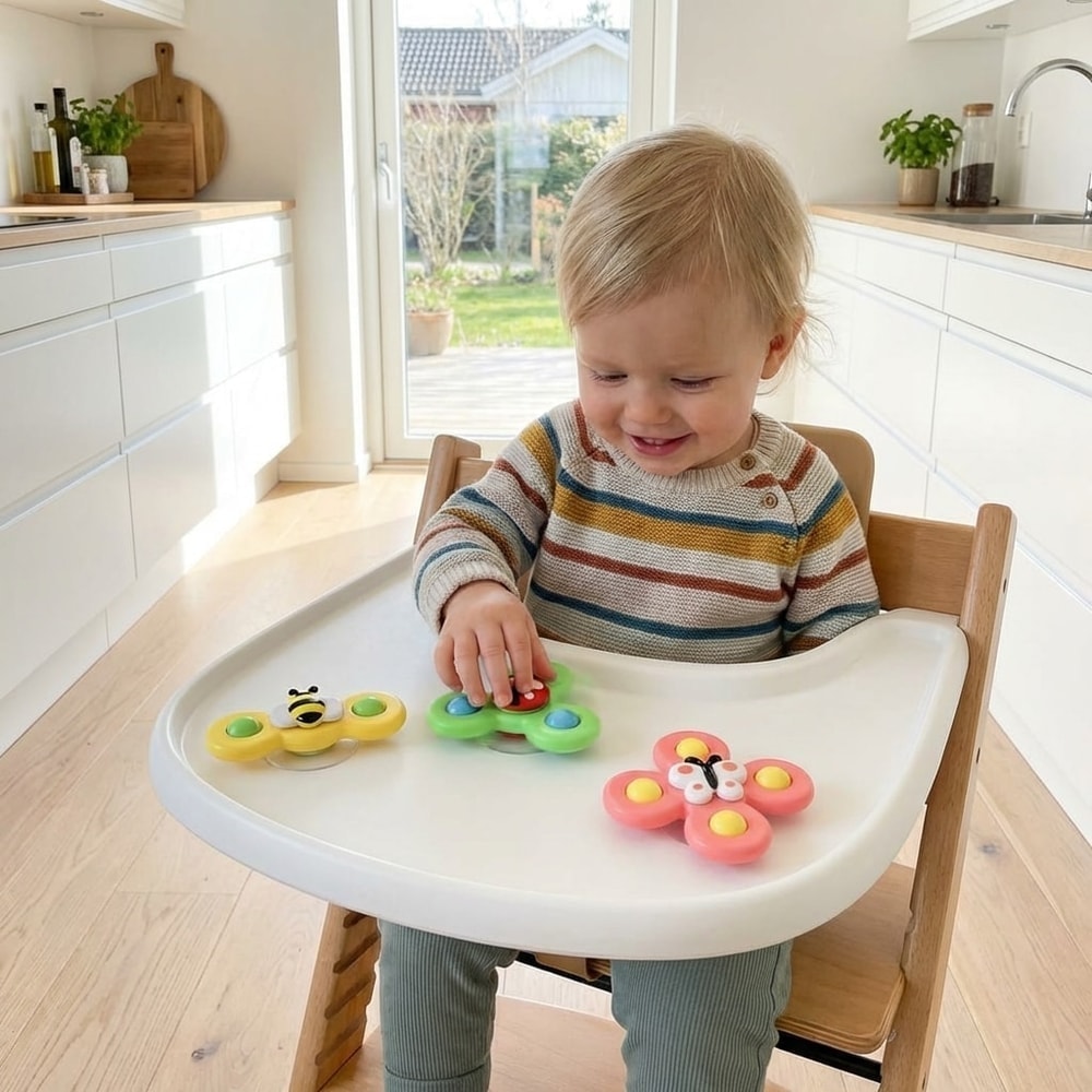 Snurrleksaker barn / snurrtopp leksak – set för lek – ABS-plast, 3 delar - sparklar.se