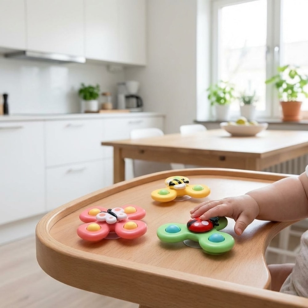 Snurrleksaker barn / snurrtopp leksak – set för lek – ABS-plast, 3 delar - sparklar.se