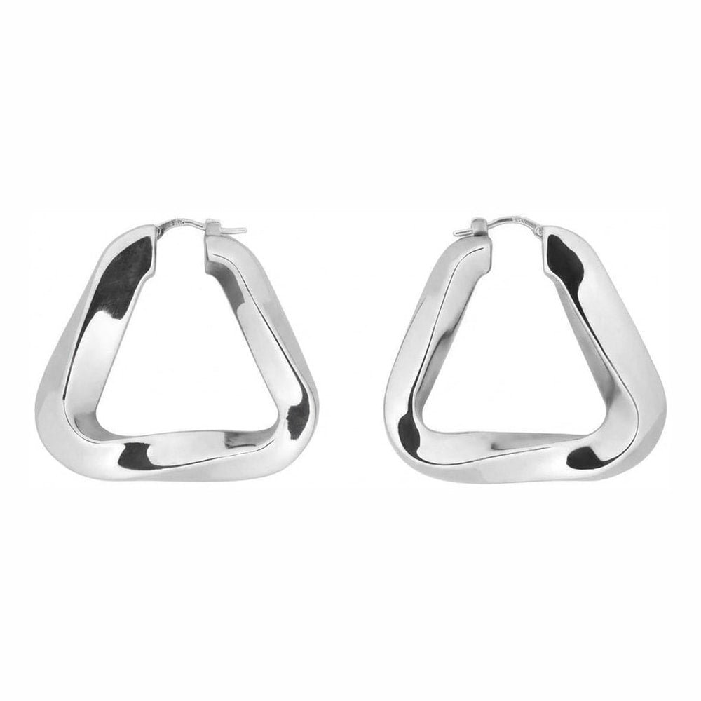Creoler / örhängen / ringörhängen – pläterad koppar, två storlekar, silverstift - sparklar.se
