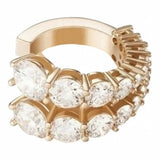 Ear cuff / öronklämma – hålfri användning – nickelfri, guld- eller silverpläterad yta, strass - sparklar.se