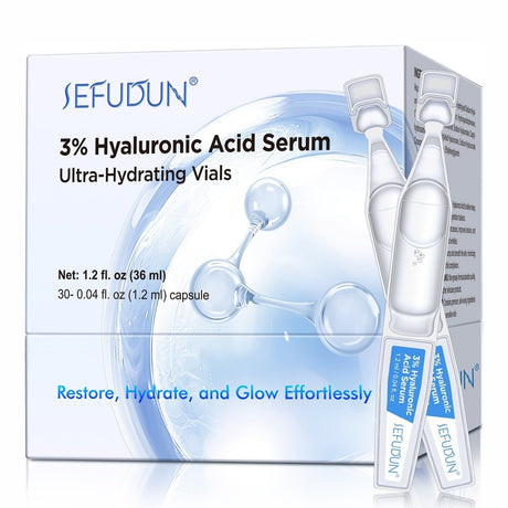 Serumampuller med 3 % hyaluronsyra, 30 ampuller