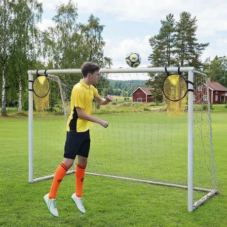 Fotboll skottnät / målnät fotboll – hörnträning för precision – polyester, två storlekar - sparklar.se
