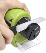 Elektrisk knivslip / knivslip – snabb vardagsslipning – safirslipsten, sladdlös, styrskena - sparklar.se