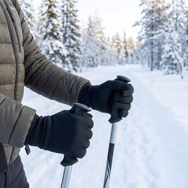 Vinterhandskar / sporthandskar – träning i kyla – polyester, touchscreen, halkskydd - sparklar.se