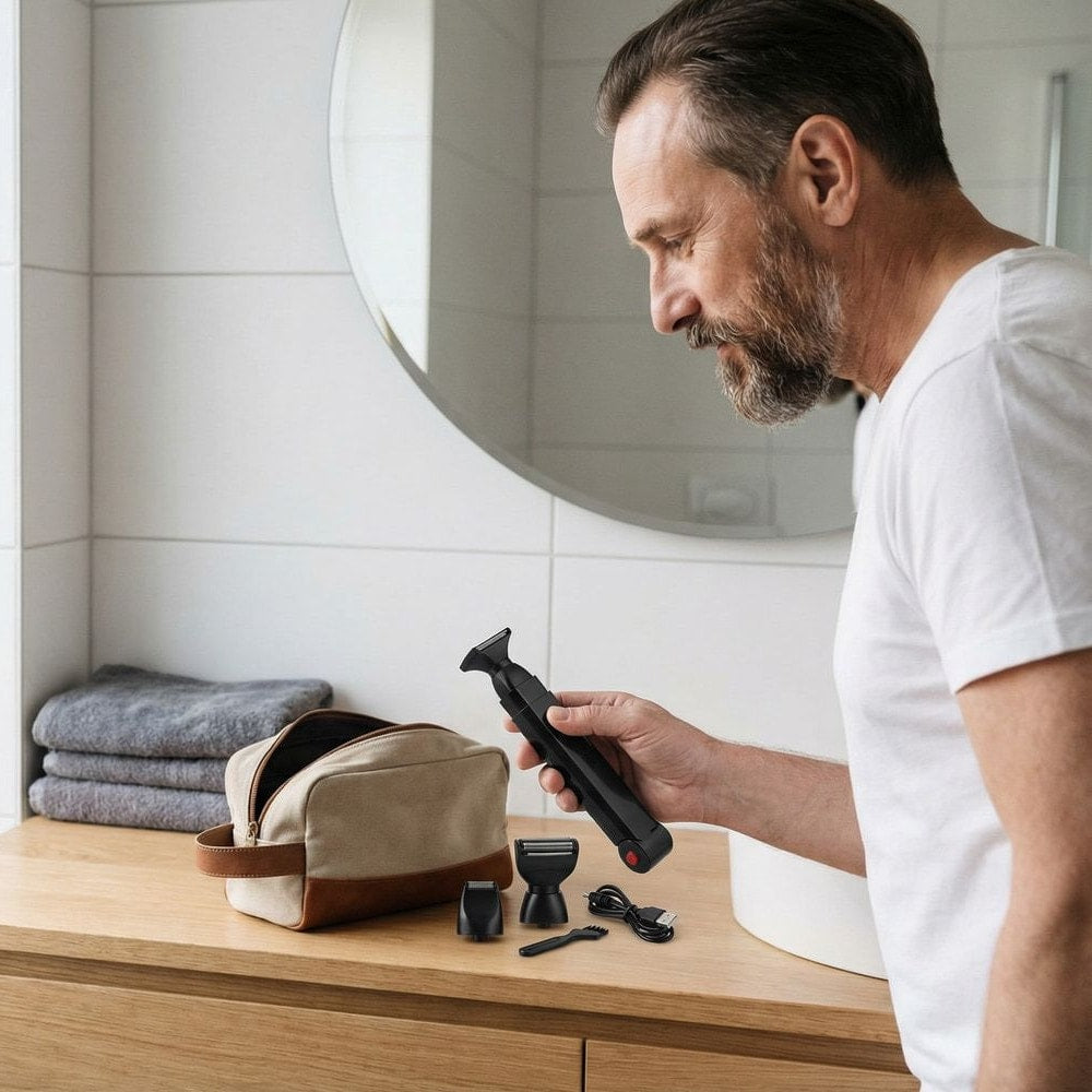 Rygghårstrimmer / kroppstrimmer – sladdlös kroppsgrooming – rostfritt stål, tvättbar - sparklar.se